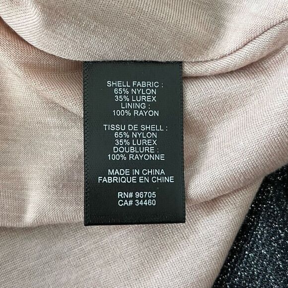 Rebecca Taylor Silver Mock Neck Mini Dress Ruched NWT Small - Picture 6 of 7